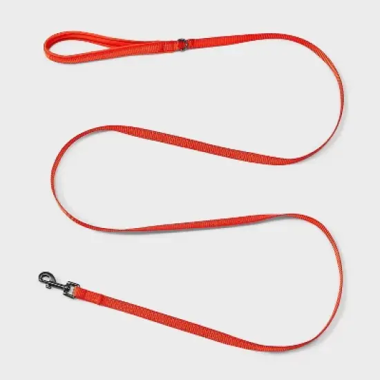 Reflective Comfort Dog and Cat Leash - 72" - Bright Orange - Boots & Barkley&trade; image {3}