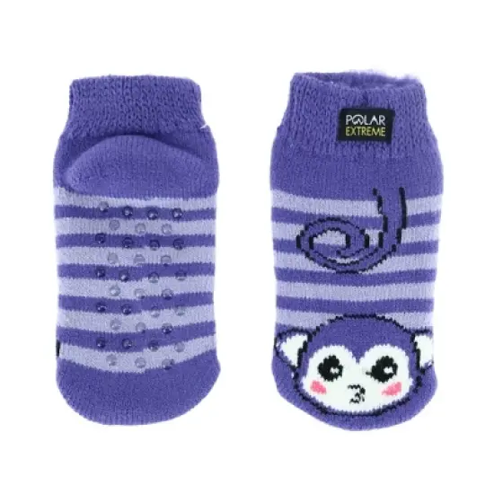 Polar Extreme Kid's Critter Thermal Footie Slipper Socks image {6}