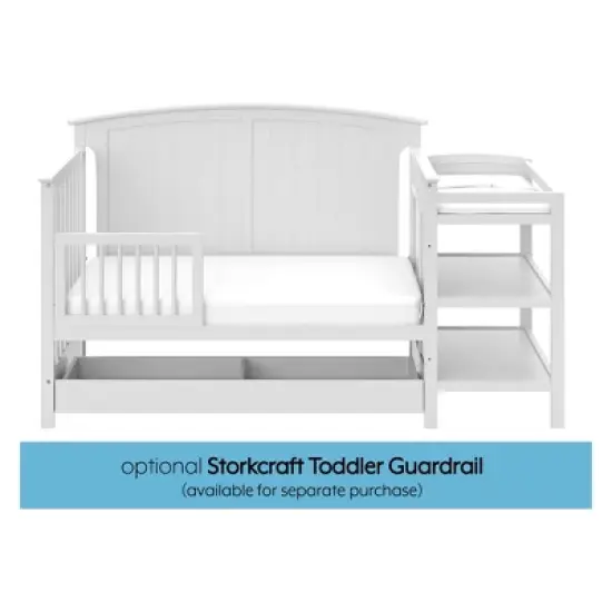 Storkcraft Steveston 4-in-1 Convertible Crib and Changer with Drawer image {6}