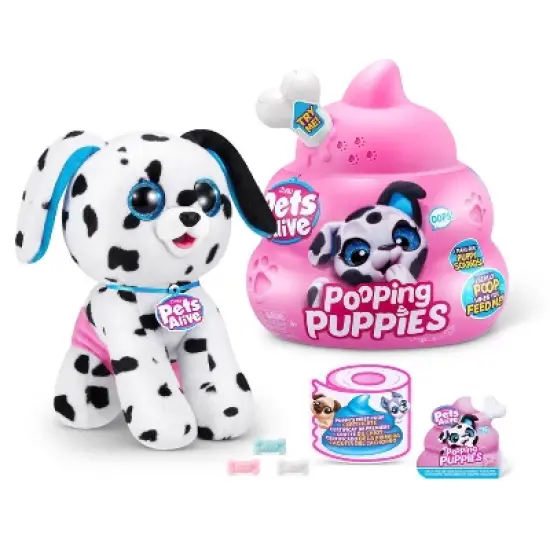 Pets Alive Pooping Puppies Interactive Plush by ZURU image {2}