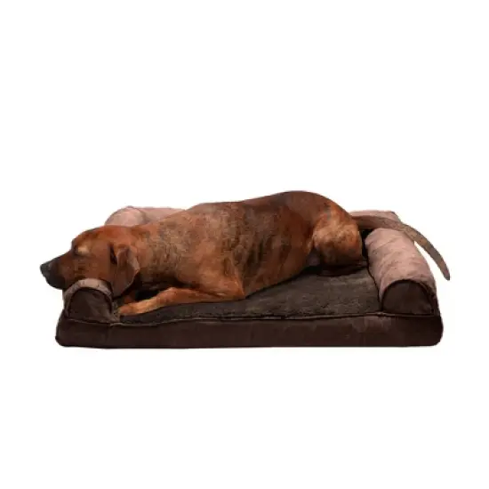 FurHaven Plush & Suede Full Support Sofa Dog Bed image {5}
