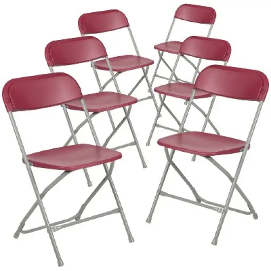 Flash Furniture Hercules&trade; Series Plastic Folding Chair - 6 Pack 650LB Weight Capacity image {17}
