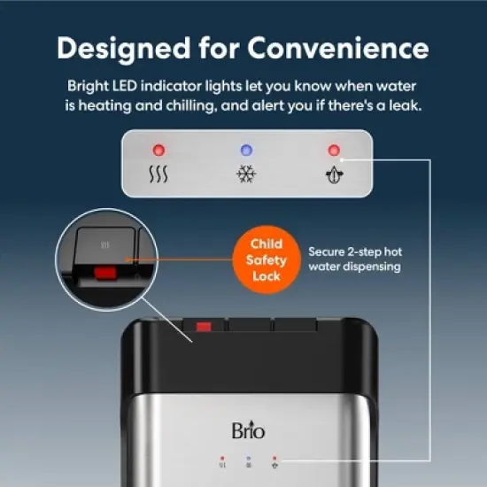 BRIO 30 Series 4-Stage Reverse Osmosis Bottleless Water Cooler image {4}
