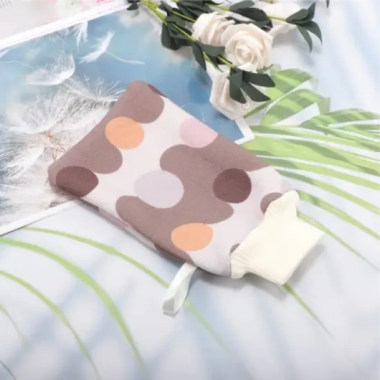 Unique Bargains Double-sided Gloves Bath Towel for bathroom 5.59"x9.45" 1 Pc image {5}