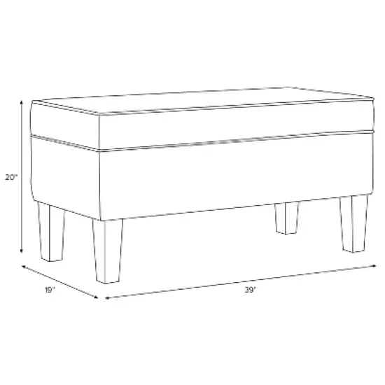 Lizzie Storage Bench in Patterns - Skyline Furniture image {5}