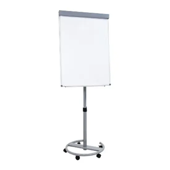 Sunnydaze Adjustable Height Magnetic Mobile Whiteboard and Flipchart Easel - 59" to 78" H image {13}