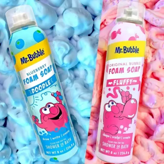 Mr. Bubble 2pk Twin Foam Soap - Blueberry/Original Bubble - 16 fl oz image {5}