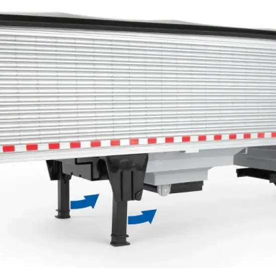 ERTL 1/16 Big Roads Black Peterbilt Model 367 with Grain Trailer and Lights & Sounds 47367 image {6}