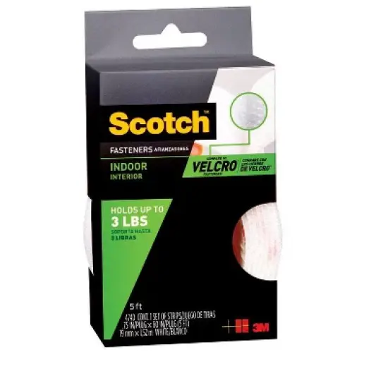 Scotch - Medium - Foam - Hook and Loop Fastener - 60 in. - 1 Pack image {1}