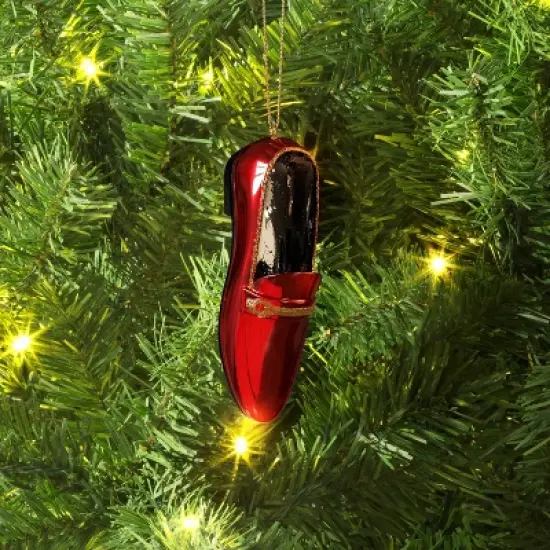 4" Christmas Resin Fancy Loafers Ornament Red - Wondershop&trade; image {1}