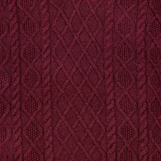 Hope & Henry Men's Mock Neck Cable Button Sweater with Flecks image {1}