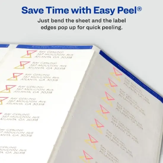 Avery Address Labels, Sure Feed Technology, Permanent Adhesive, 1" x 2-5/8", Laser, 3,000 Mailing Labels Total (05136) image {4}