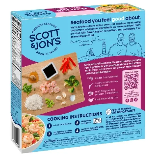 Scott & Jon's Honey Garlic Shrimp Bowl Frozen Meal - 9.6oz image {4}