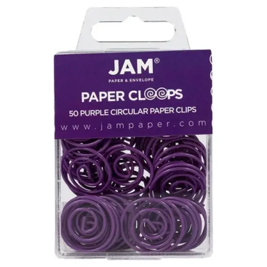 JAM Paper 50pk Circular Paper Clips image {9}