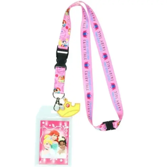Disney Princess Create Your Own Fairy Tale Lanyard with ID Holder and Charm image {5}