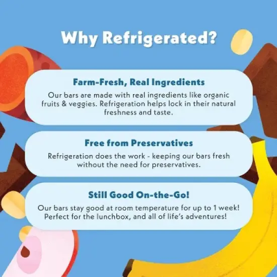 Once Upon A Farm Organic Oatmeal Chocolate Refrigerated Mini Protein Bars - 4.68oz/6ct image {3}