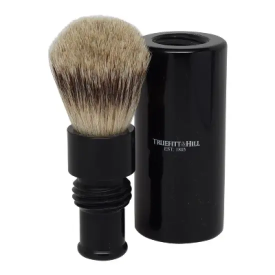 Truefitt & Hill Ebony Turnback Traveler Badger Hair Brush image {2}