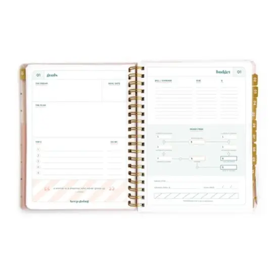 lake + loft Sparkles Blush 17-month 2025 Reverie Planner image {4}