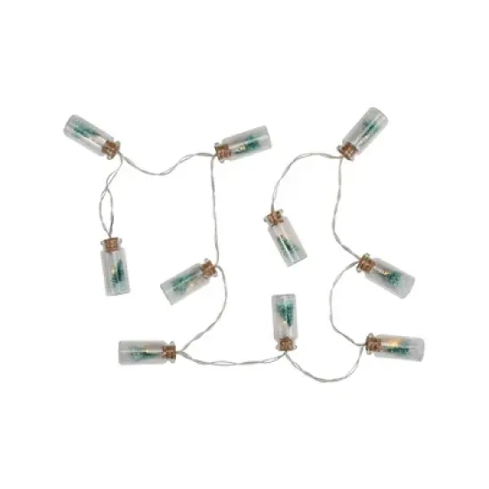 Northlight 10-Count Tree in a Bottle Christmas String Lights - LED Warm White - 3' Clear Wire image {4}