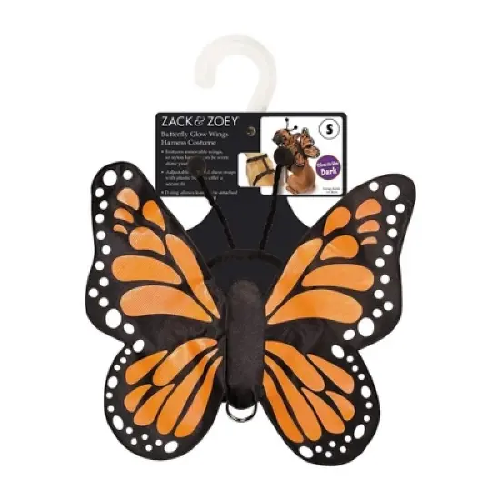Zack & Zoey Butterfly Glow Harness Costume for Dogs image {4}