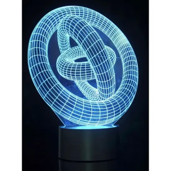 JuzToys 3D Ring-In-Ring Laser Cut Precision LED Lights image {8}