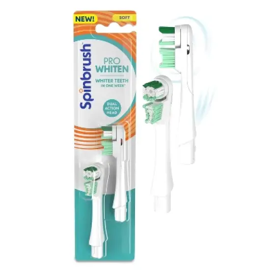 Spinbrush Pro Whiten Toothbrush Replacement Head Soft, 2 Ct image {5}