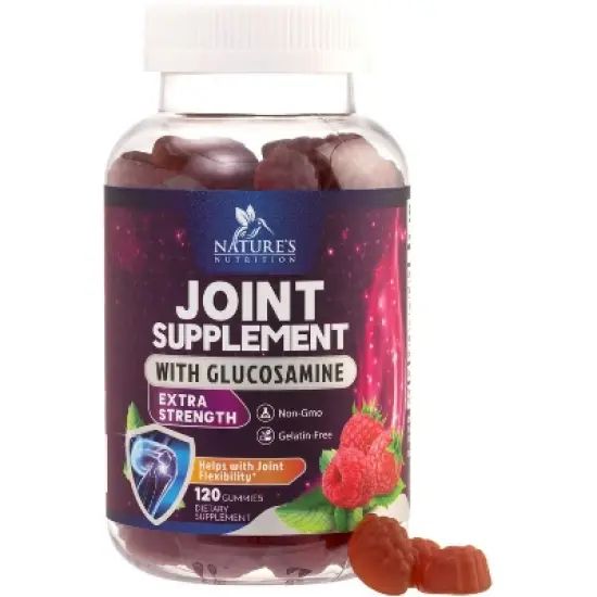 Joint Support Gummies Glucosamine Plus Vitamin E, Joint Support Supplement - Back, Knees & Hands - 120 Gummies By Nature's Nutrition image {9}