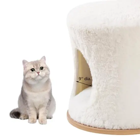 unipaws All-in-One Modern Cat Tree &ndash; Tall Tower with Condo, Scratching Post & Hammock Bed image {6}