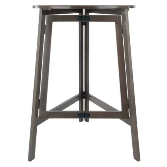 Torrance High Round Bar height Table Oyster Gray - Winsome image {8}
