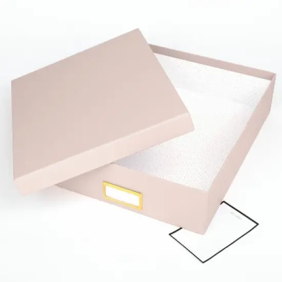 Sugar Paper Essentials Document Box Pink: Desk Organizer & Document Holder for Office Supplies image {1}