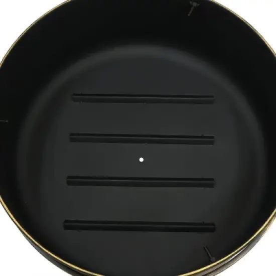 Sunnydaze Outdoor Camping or Backyard Round Cauldron Fire Pit with Spark Screen, Log Poker, and Metal Wood Grate image {5}