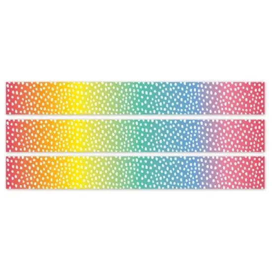Creative Teaching Press&reg; Core Decor Messy Dots on Rainbow EZ Border, Bulletin Board Border, 48 Feet Per Pack, 3 Packs image {3}