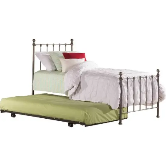 Twin Molly Bed Set with Rails and Trundle Steel - Hillsdale Furniture image {5}