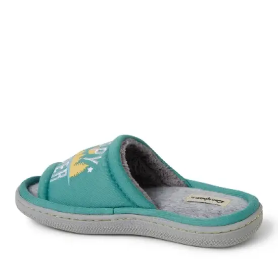 Dearfoams Kid&rsquo;s Unisex Lennox Happy Camper Sweatshirt Slide Slipper image {4}