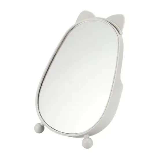Unique Bargains Portable Cartoon Ears Desktop Cosmetic Mirror 1 Pc image {4}