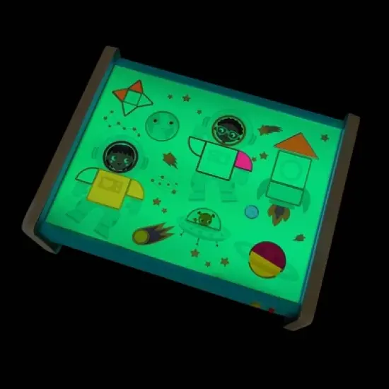 B. toys Look & Shine - Educational Light Box Playset: Shapes, Creative Thinking, Sensory Development, Fine Motor Skills image {8}