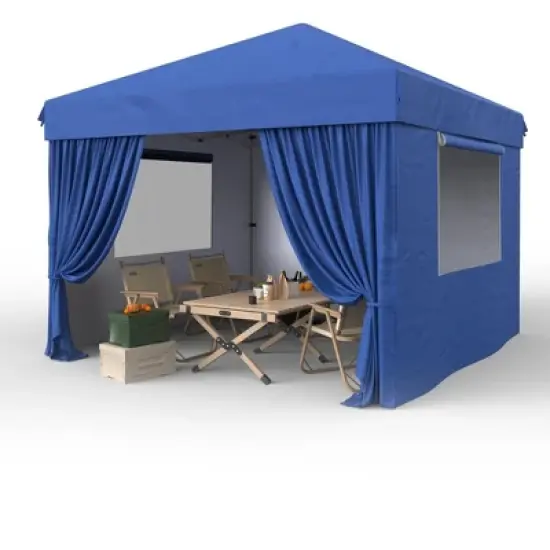 Garvee 10x10 Pop Up Canopy Tent Outdoor Canopy One-Person Set Up Heavy Duty Commercial Instant Tent Shelter, 4-Sidewall image {8}