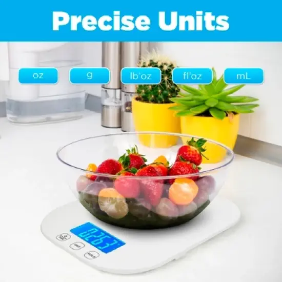 Smart Weigh Digital Food Scale - White image {6}