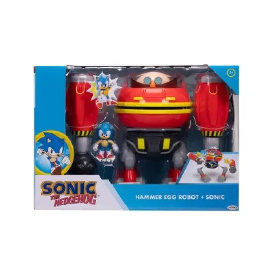 Sonic the Hedgehog 2.5" Hammer Egg Robot Battleset with Figure image {1}