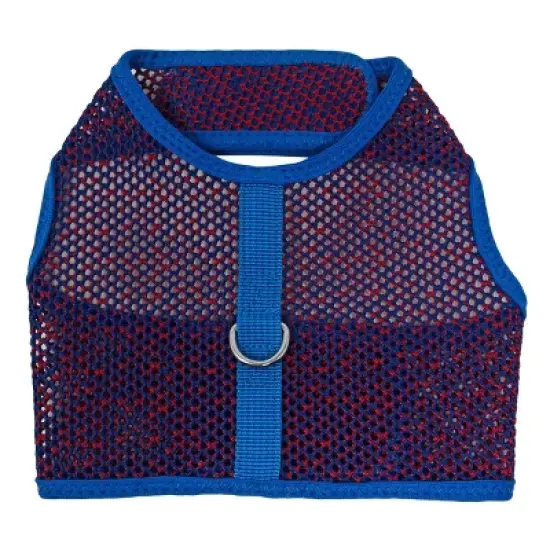 Doggie Design Active Mesh Dog Harness with Leash - Blue & Red image {5}