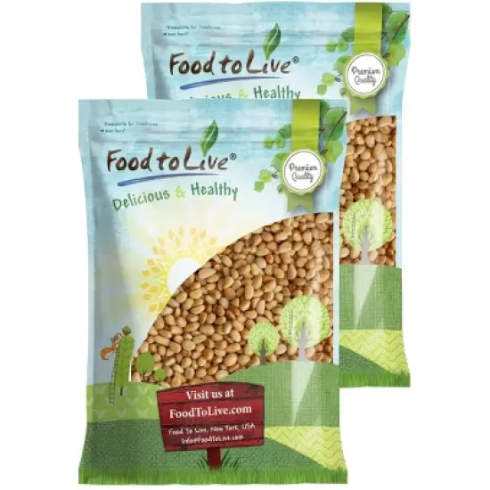 Organic Dry Roasted Pine Nuts with Himalayan Salt - by Food to Live image {10}