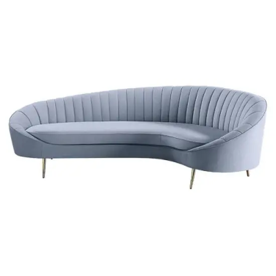 103" Ballard Sofa Light Gray Velvet - Acme Furniture image {1}