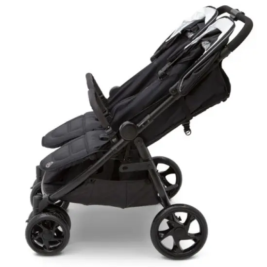 Jeep Destination Ultralight Side x Side Double Stroller by Delta Children - Midnight Black image {2}