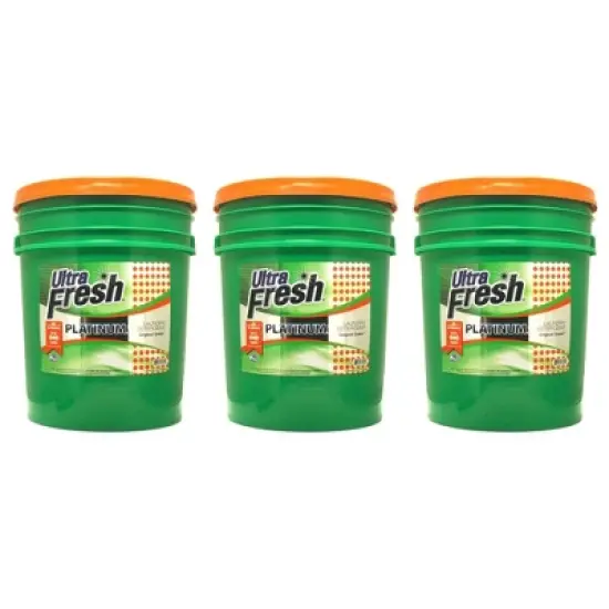 Ultra Fresh 3X Platinum 5 Gallon Laundry Detergent Liquid for All Machine Types with Easy Dispensing Pump, Up to 640 Loads, Original Green (3 Pack) image {7}
