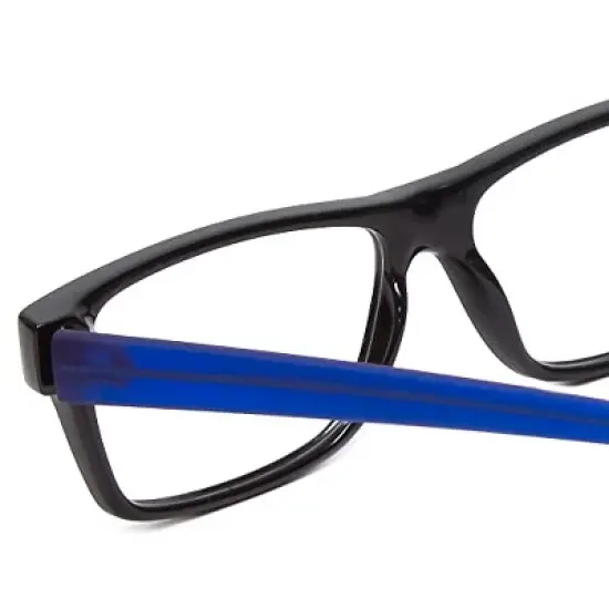Soho 1017 in Black & Crystal Red Designer Eyeglasses :: Custom Left & Right Lens image {3}
