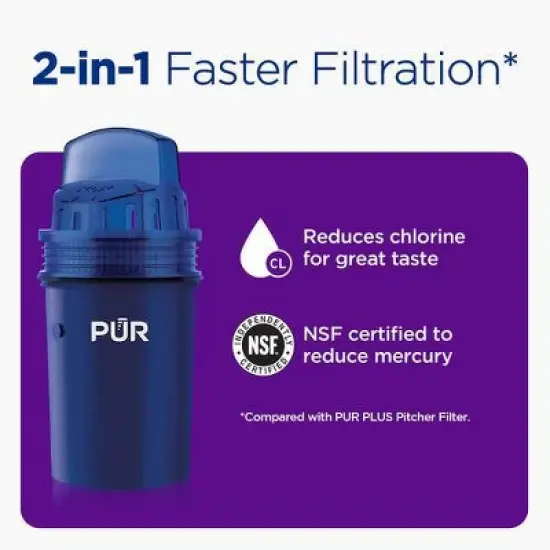PUR 7 Cup Water Pitcher Filtration System Lime PPT700L: BPA-Free, Dishwasher-Safe, Filters Pesticides & Chlorine image {4}