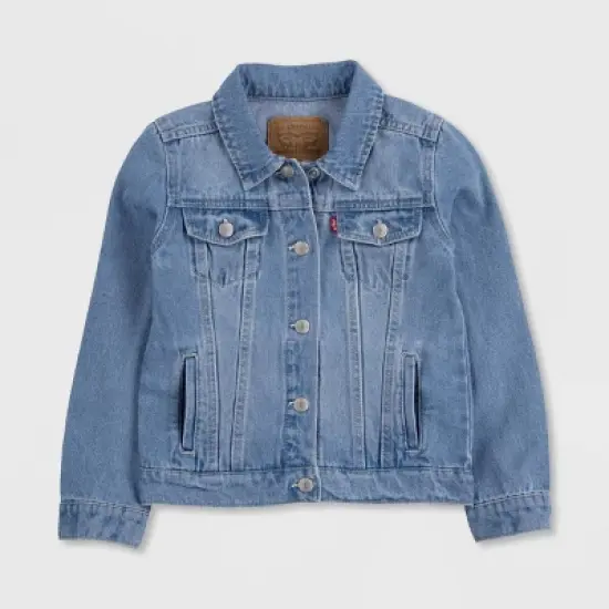 Levi's&reg; Girls' Trucker Jeans Jacket - Light Wash image {7}