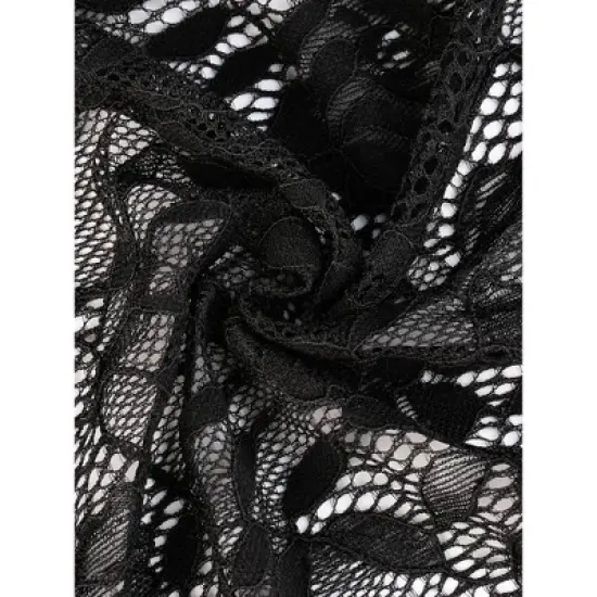 Agnes Orinda Women's Plus Size Draped Shawls Lightweight Open Front Lace Cardigans image {5}