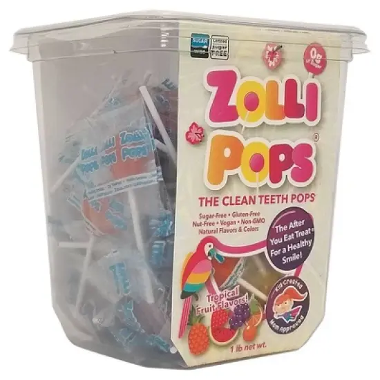 Zolli Pops Tropical Sugar Free Lollipops Candy - 16ct image {1}
