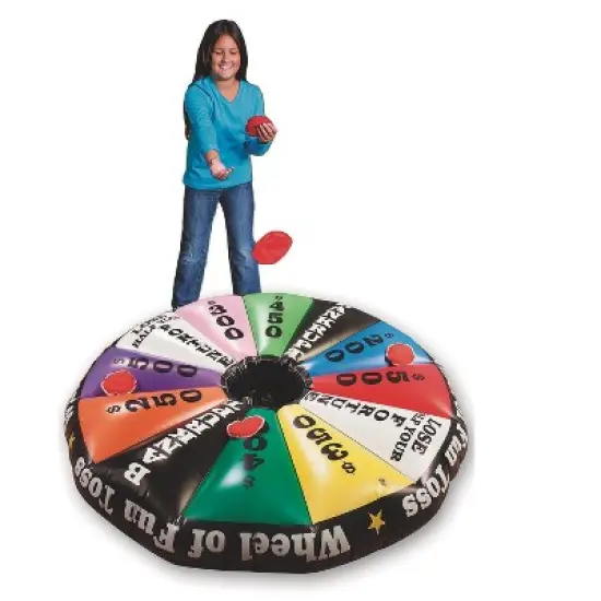 S&S Worldwide Inflatable Wheel of Fun Toss Game image {1}